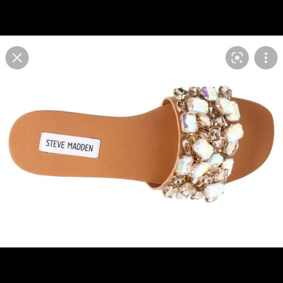 Such a steal!! BRAND NEW! 💎 Steve Madden Rhinestone Sandals! - Picture 3 of 8